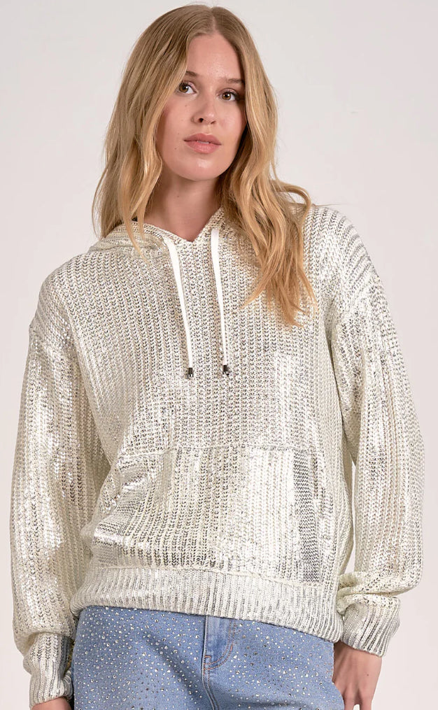 Elan metallic foil hoodies (see pic 2 for white)
