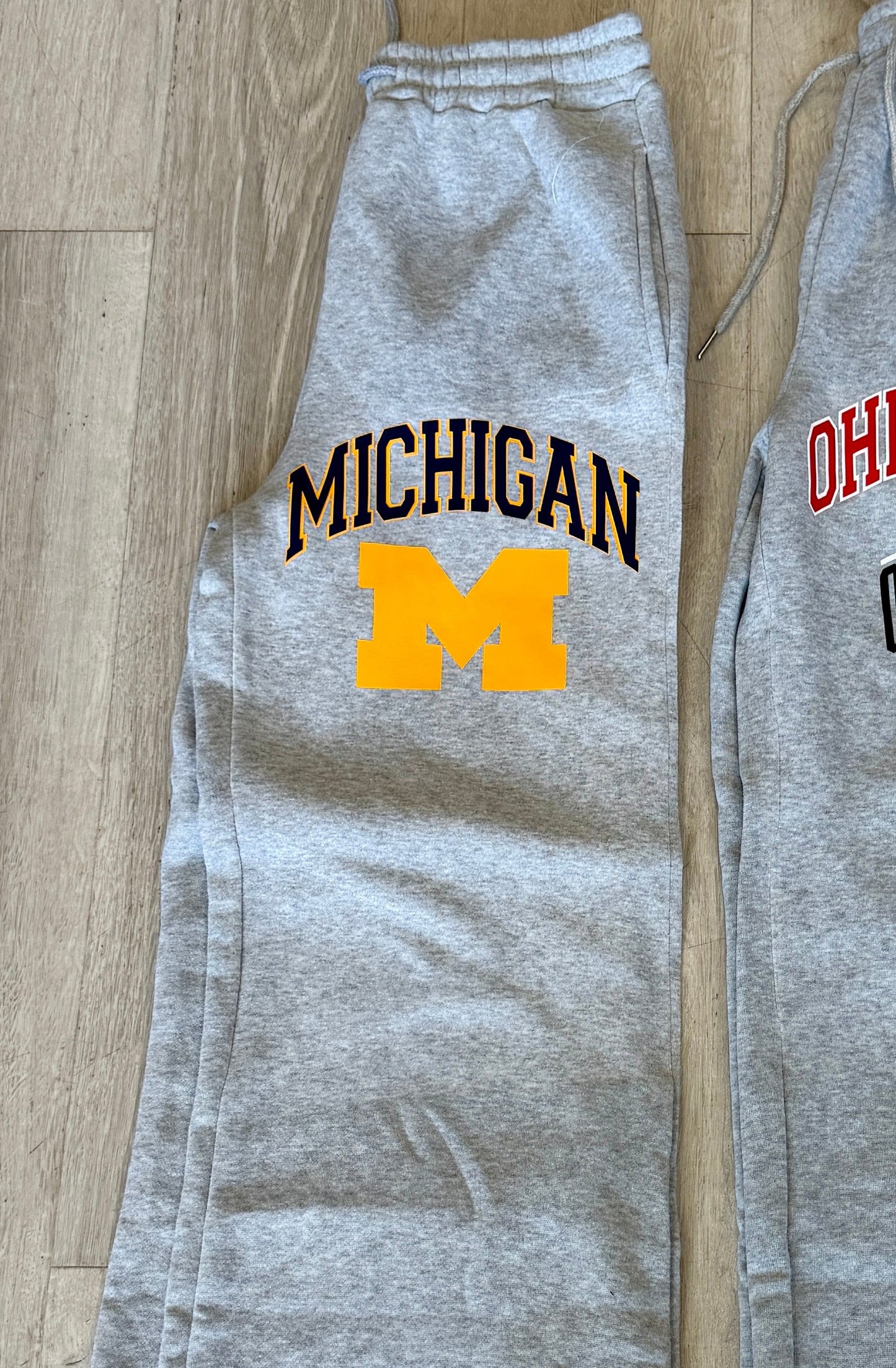Custom & in stock wide leg sweats (order for ANY school)