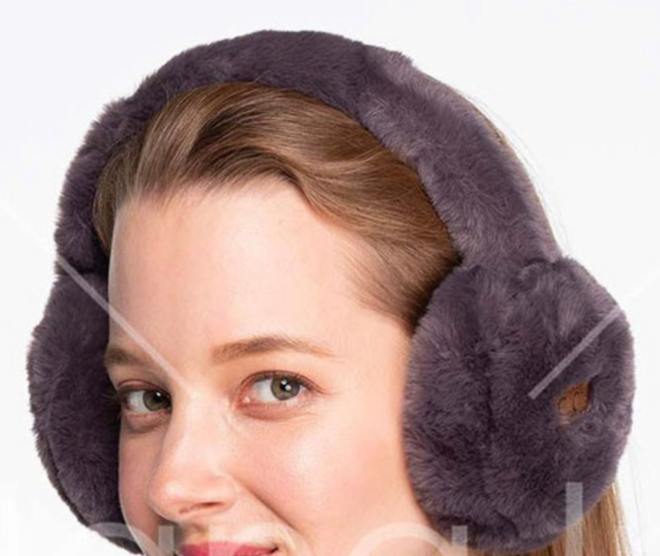 PREORDER NOW, Arriving Friday…CC soft & warm faux fur earmuffs, BEST SELLER! (See more hats, gloves and earmuffs by clicking the Accessories tab)