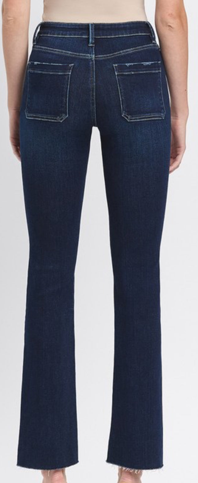RESTOCKED! Front pockets stretch bootcut