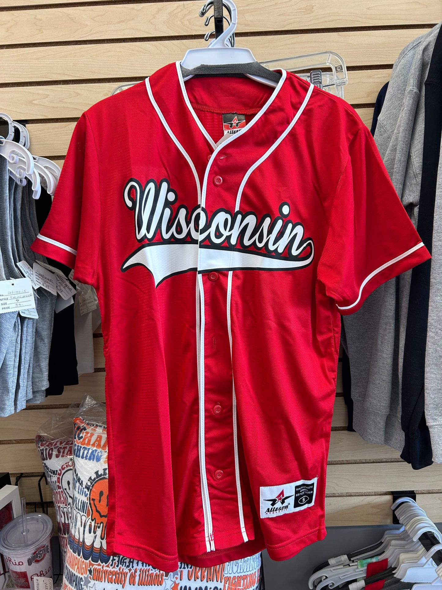 Custom button down jersey (can choose length and order for ANY school, camp, team, etc)