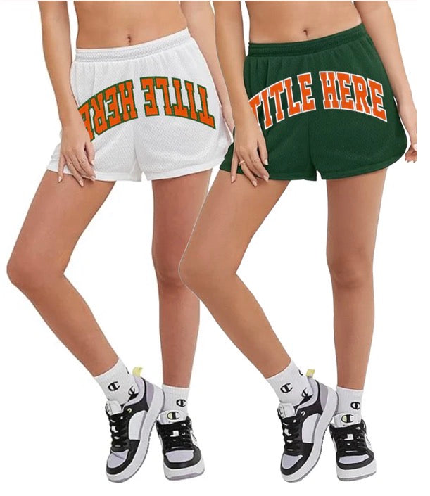 Custom mesh arch shorts (order for ANY school)
