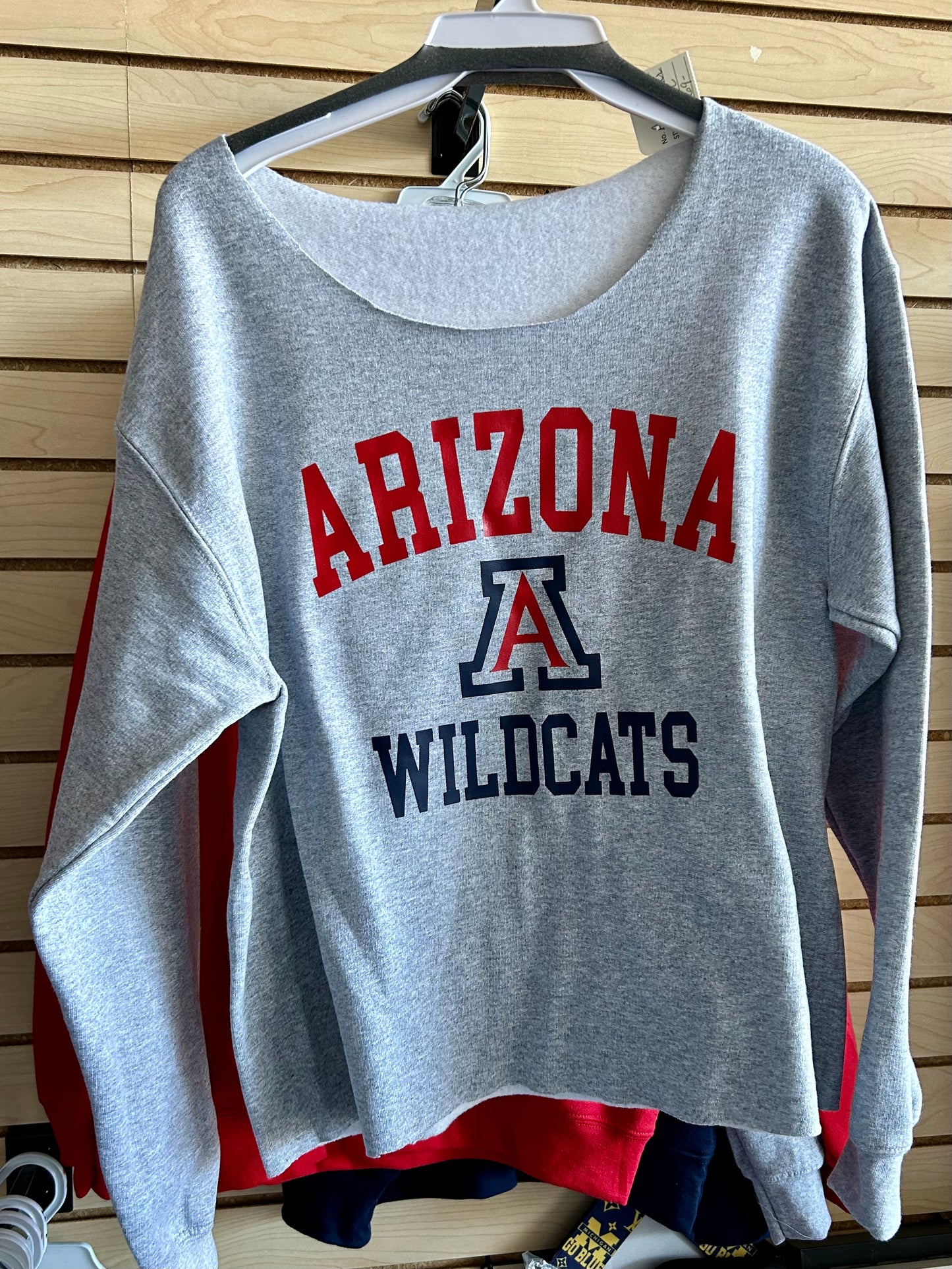 In stock cut neck sweatshirts