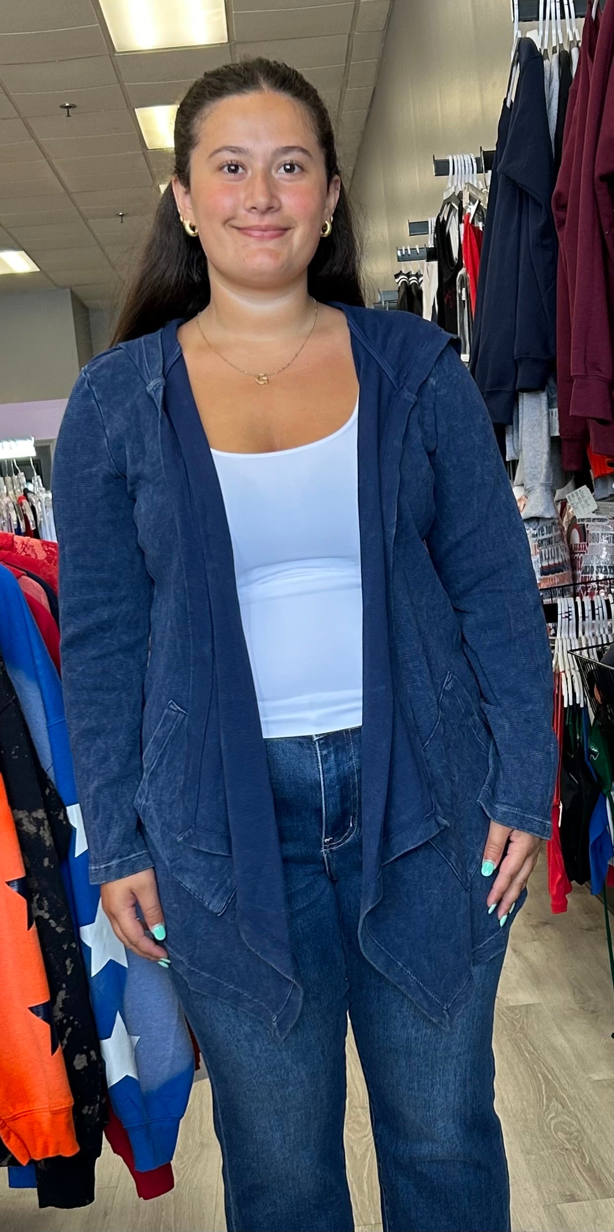HOT ITEM: Jess & Jane open cardigan with hood and pockets (other colors available, see pics)