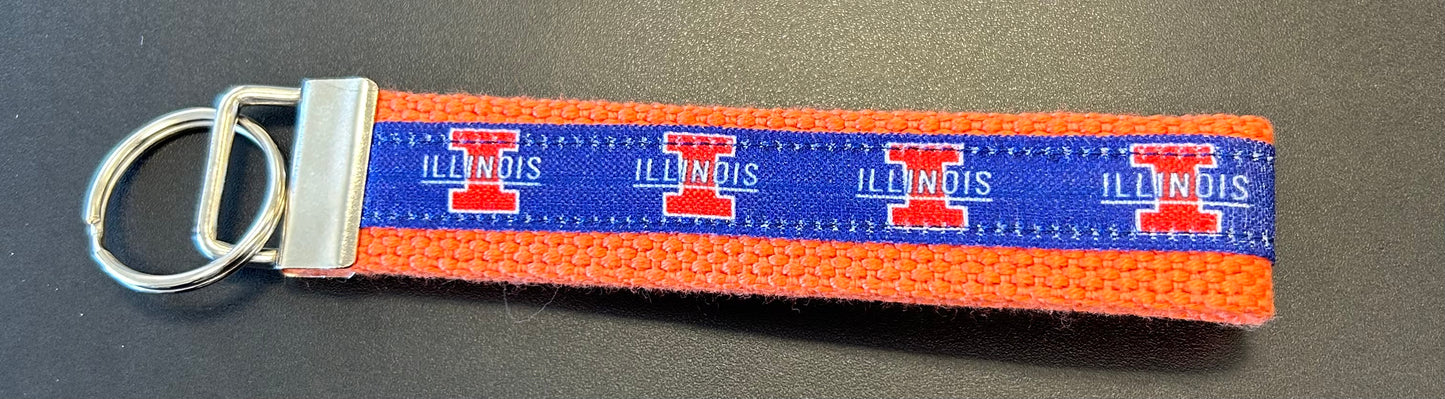 Great commitment gift! college wristlet keyrings (in stock and custom order)
