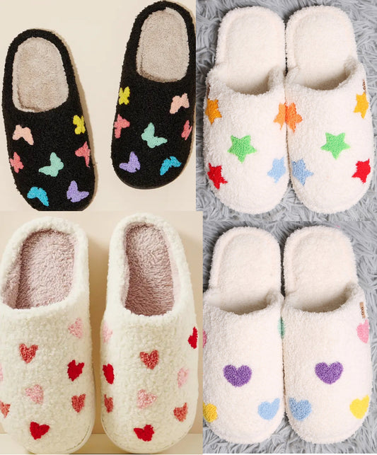 Cozy slippers, great for holiday gifts!