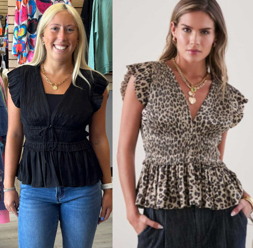 Current Air v neck peplum tops, HOT ITEM