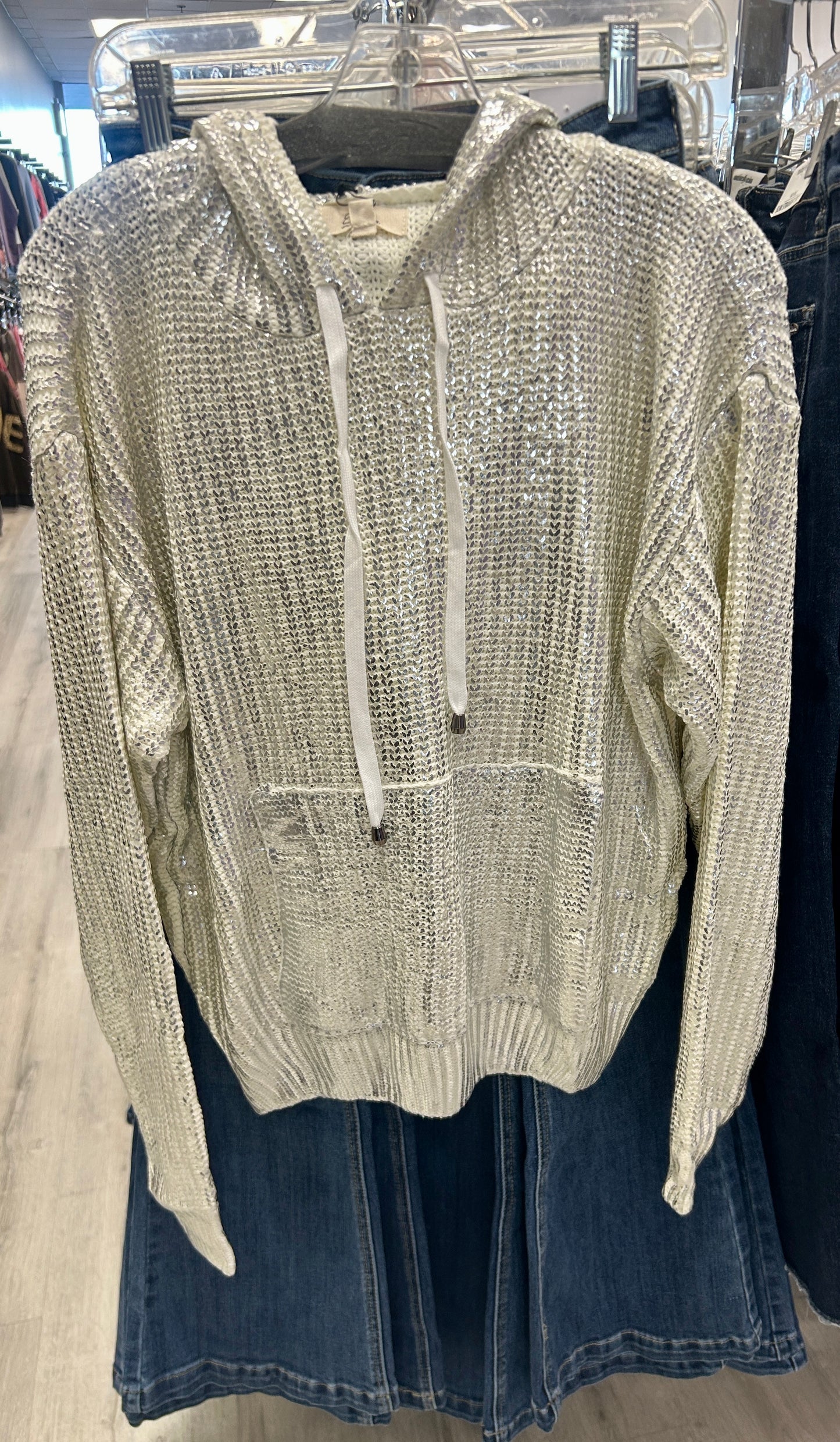 Elan metallic foil hoodies (see pic 2 for white)
