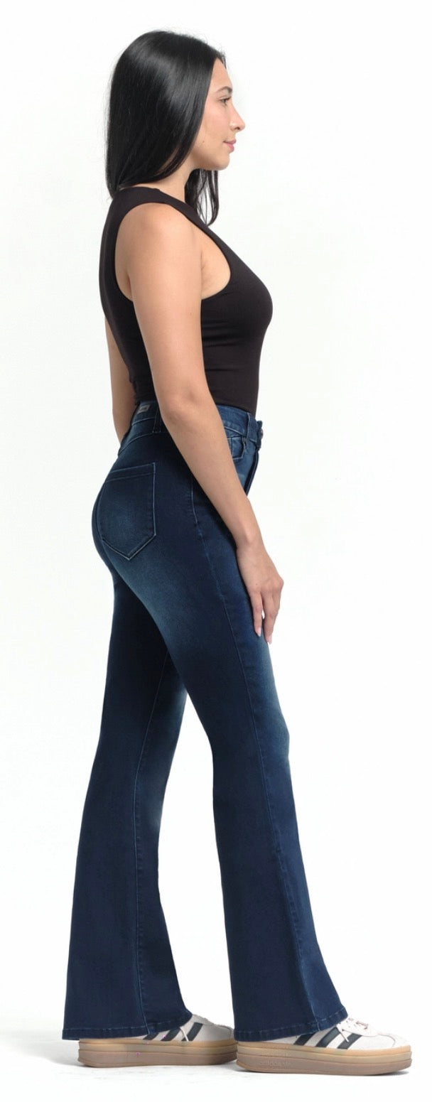 30” inseam super stretch mini flare jean, GREAT FIT!