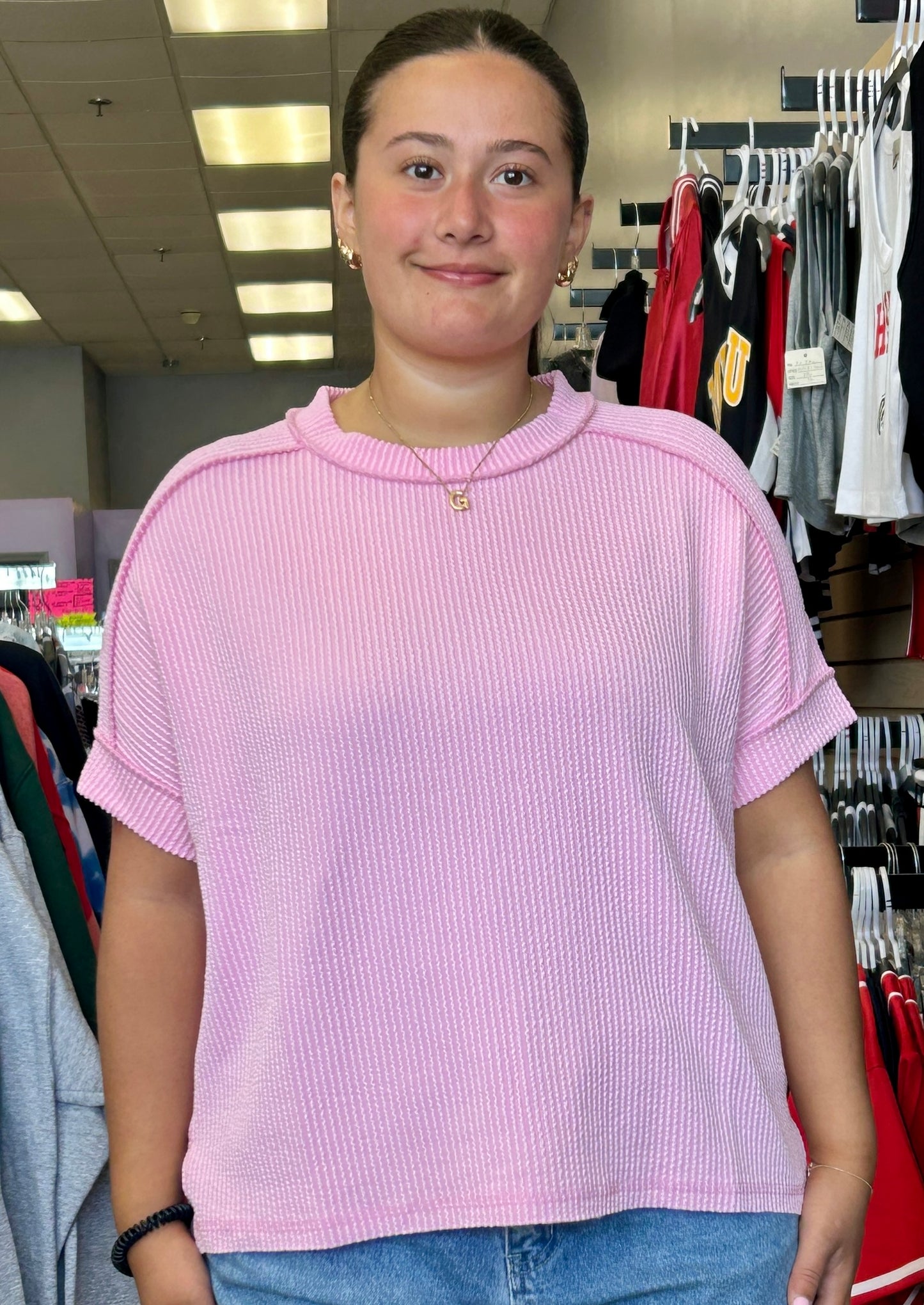 BEST SELLER! Relaxed fit rib knit top (also available in PLUS SIZE)