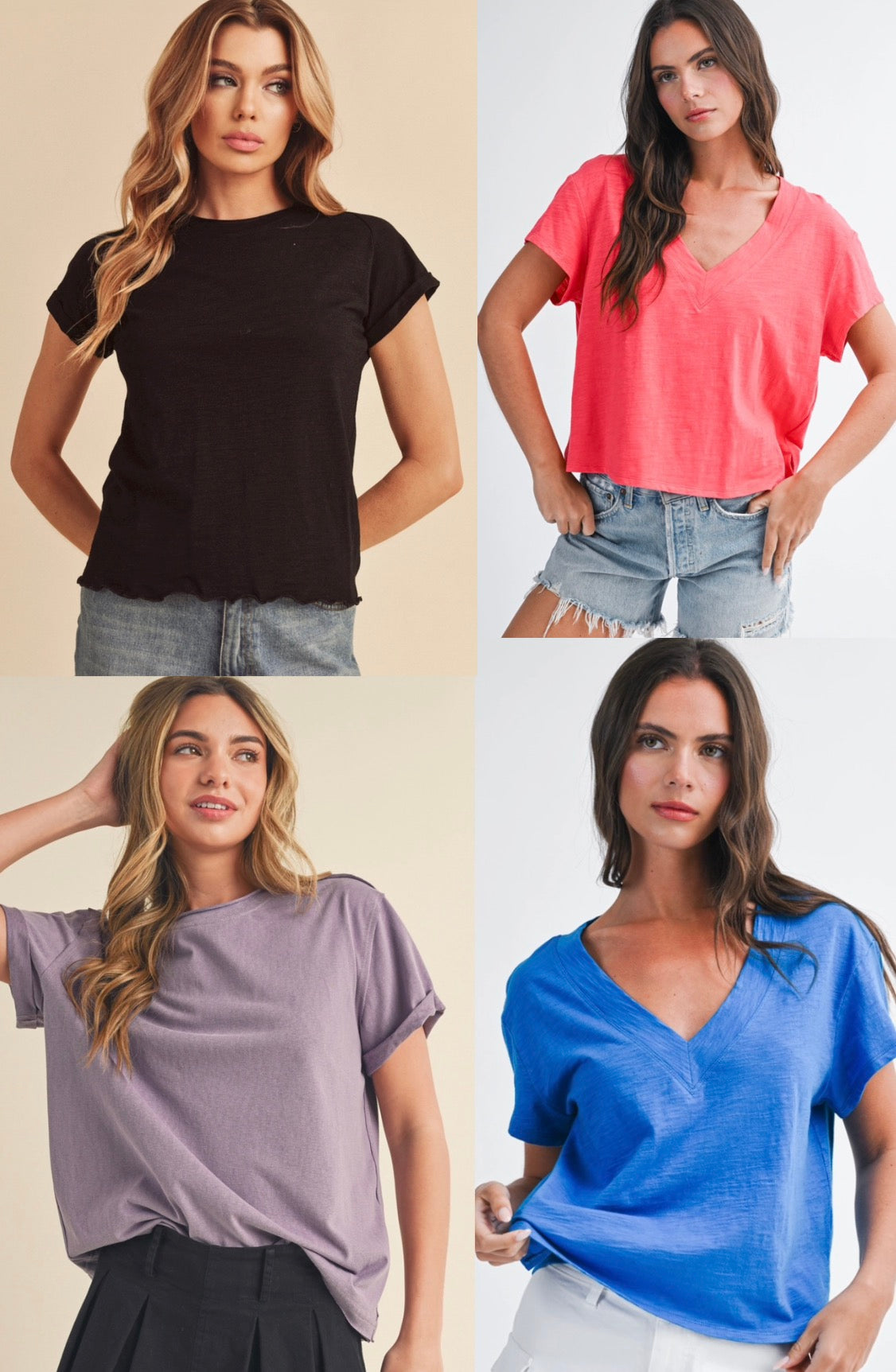 Assorted tees