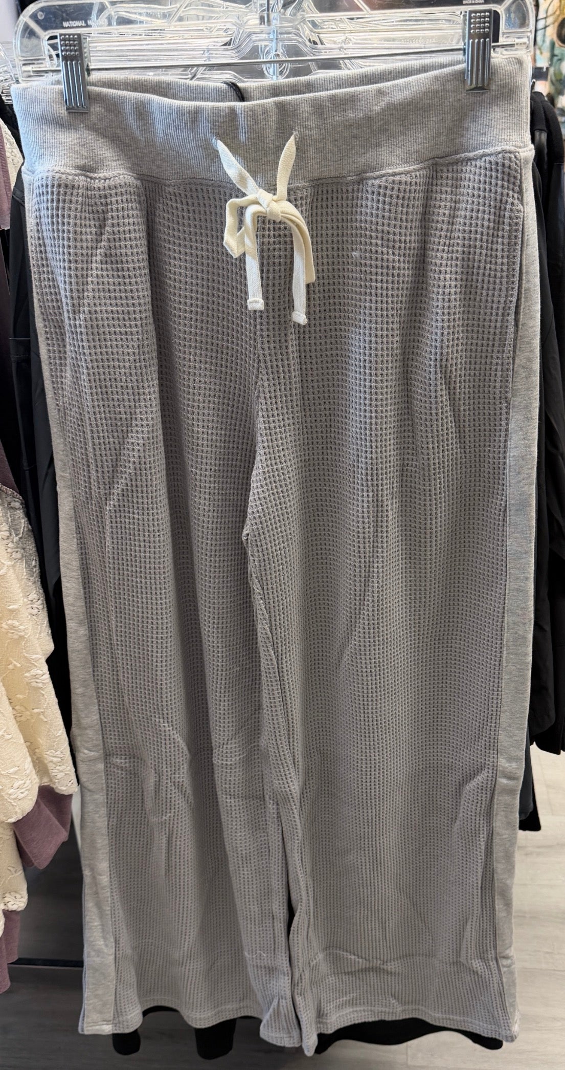 Heather grey waffle knit set (sold separately)