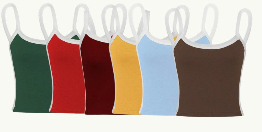 Custom & In stock colorblock tanks, See pics for options