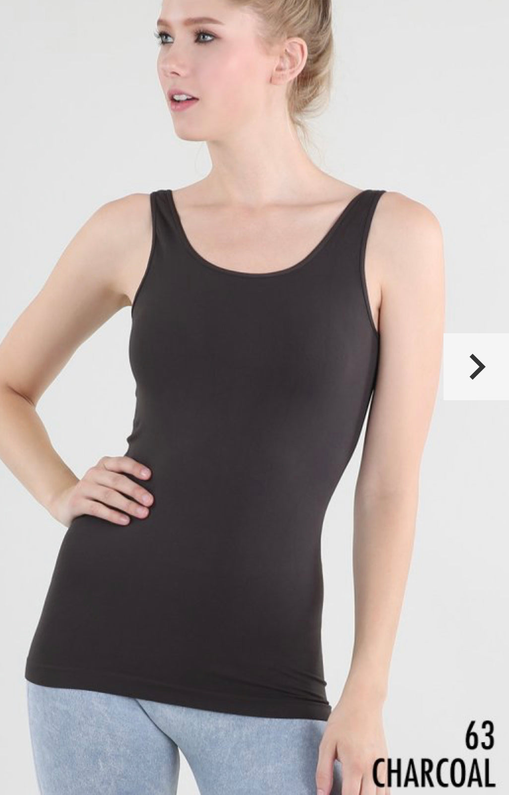 RESTOCKED AGAIN...TOP SELLER! Niki Biki stretch smooth tanks, great for layering, ASSORTED STYLES/COLORS