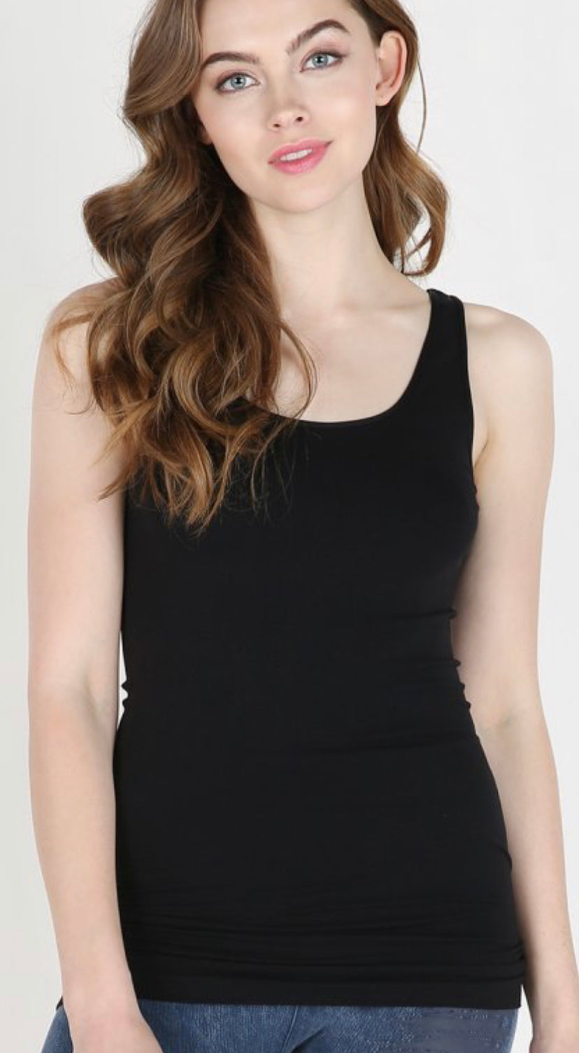 RESTOCKED AGAIN...TOP SELLER! Niki Biki stretch smooth tanks, great for layering, ASSORTED STYLES/COLORS