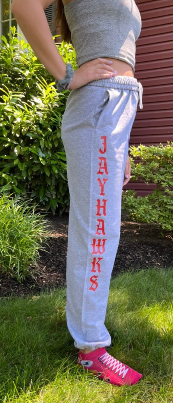 Custom college loose fit sweats (can be made for any school or camp) IN STOCK AND CUSTOM ORDER