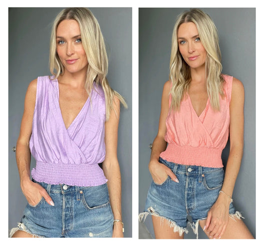 Six Fifty crossover smock bottom tank (2 colors)
