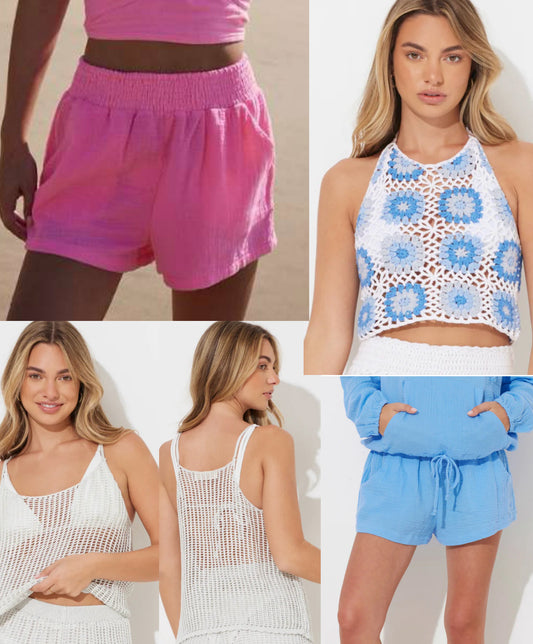 Assorted Ocean Drive/Vintage Havana shorts and tops