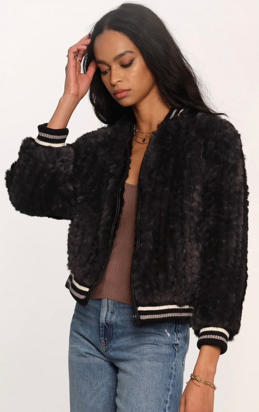 Heartloom Dallas faux fur zip jacket