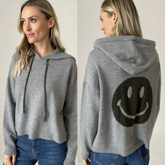 Six Fifty Good Mood hoodie in grey/olive, BEST SELLER