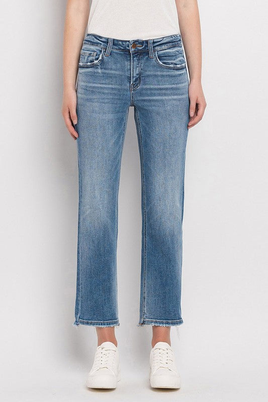PREORDER NOW, Arriving Friday…Flying Monkey mid rise crop straight leg jeans with stretch