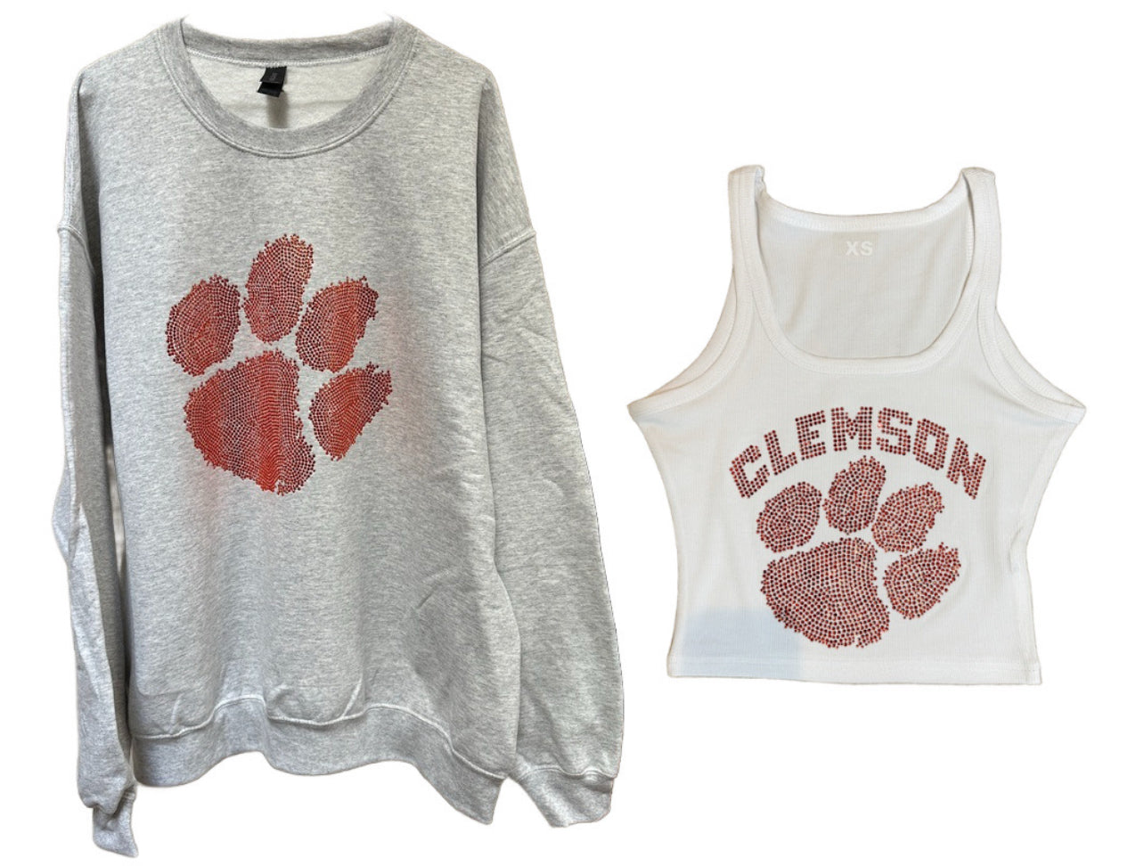 HOT ITEM!!! IN STOCK & Custom college bling tanks and crop tees, BEST GRAD GIFT! MOST SCHOOLS ARE AVAILABLE TO ORDER, SEE PIC 2 FOR OTHER OPTIONS & see pics for some schools made up & CLICK COLLEGE TAB TO SEE MORE COLLEGE ITEMS!!!