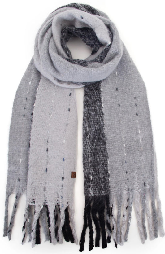 CC grey/black scarf