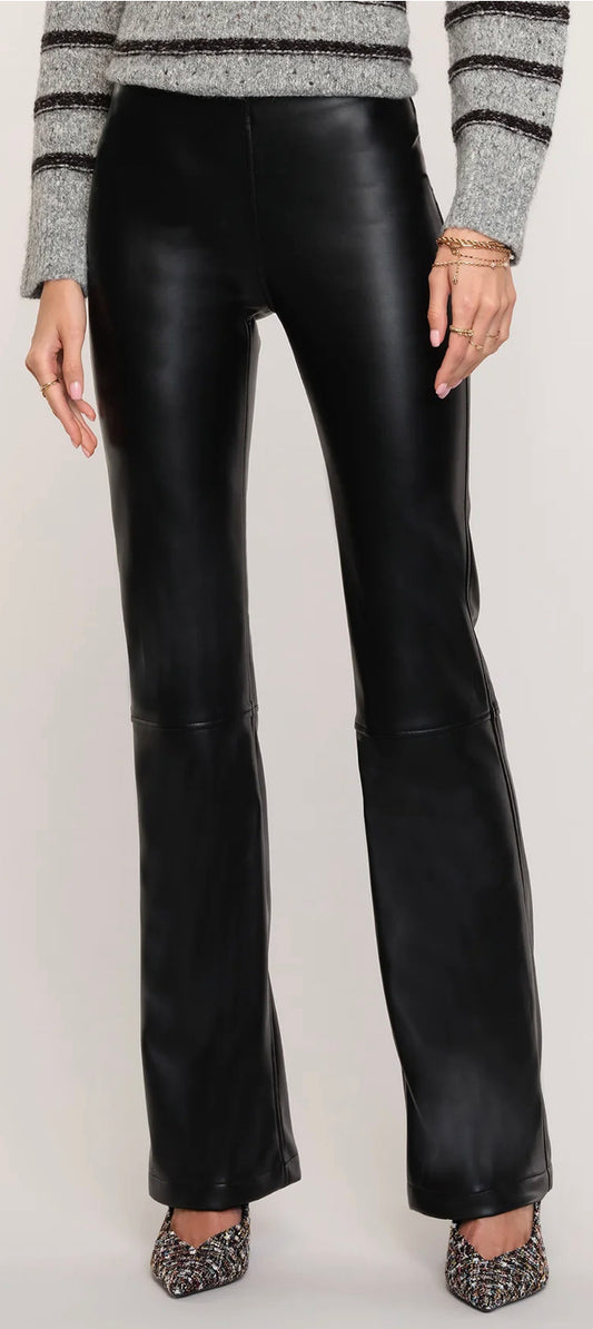 RESTOCKED AGAIN! Heartloom black soft vegan leather Farris pull on pants