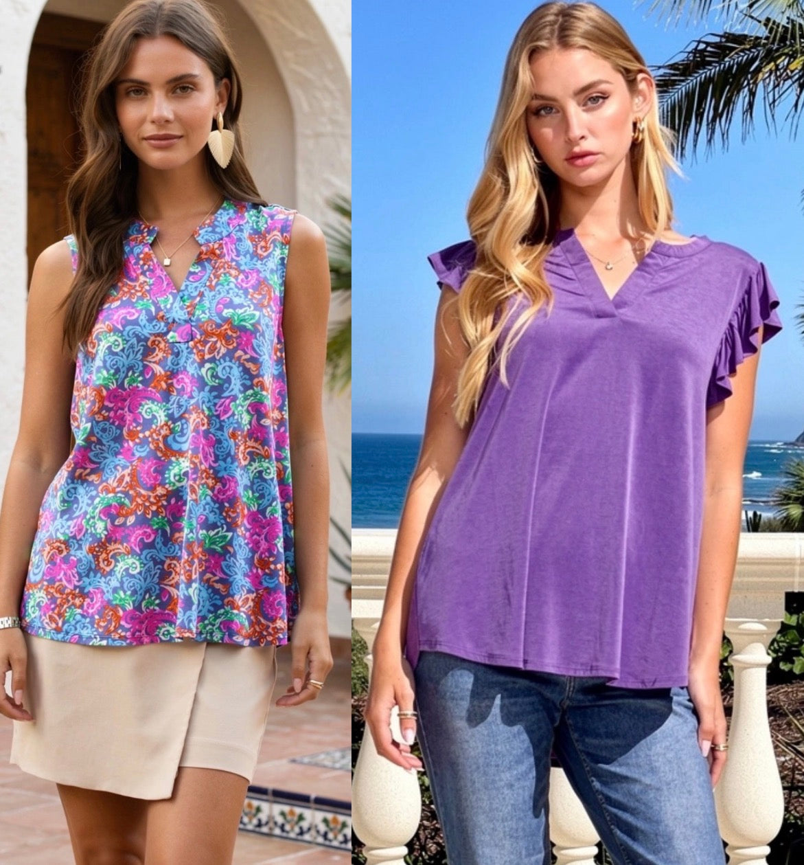 Lightweight jersey tank tops
