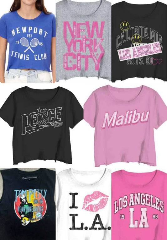 Prince Peter juniors/women’s crop tees