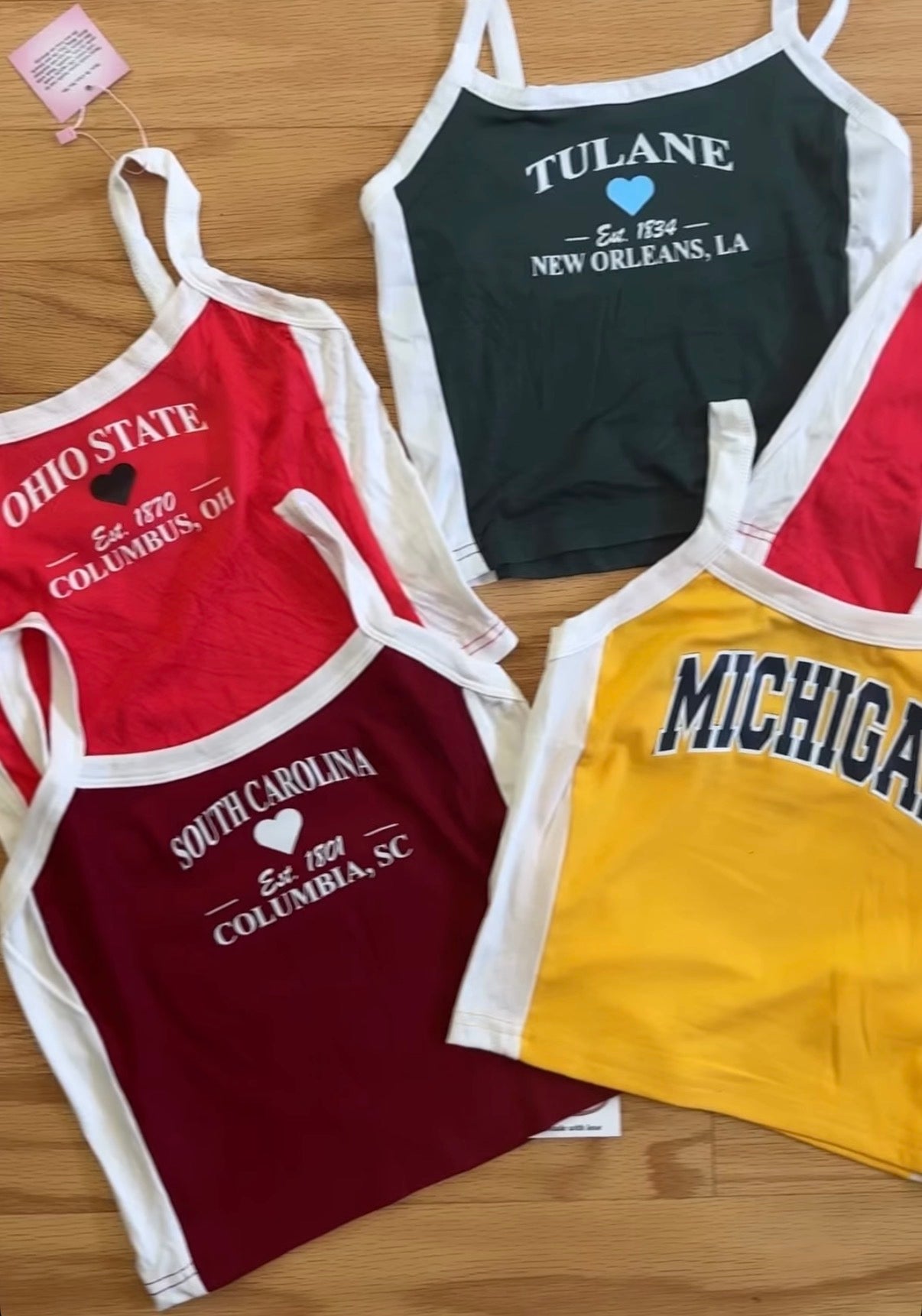 Custom colorblock tanks (ALL schools are available to order, CAMPS TOO!)
