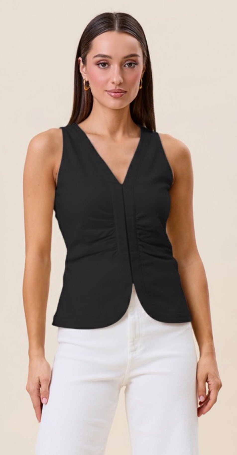 Black hook and eye tank