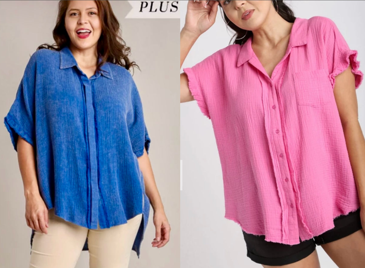 Plus size blouse (2 different styles, see item description)