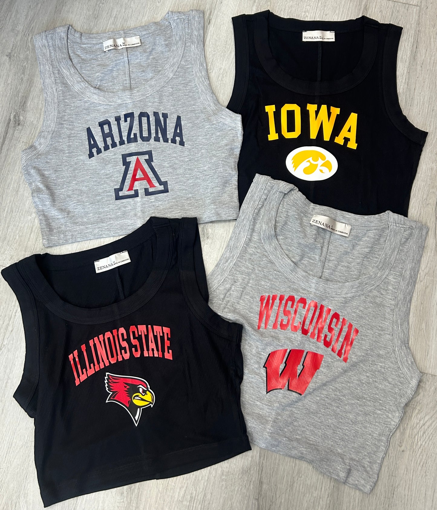IN STOCK! rib crop stretch tanks