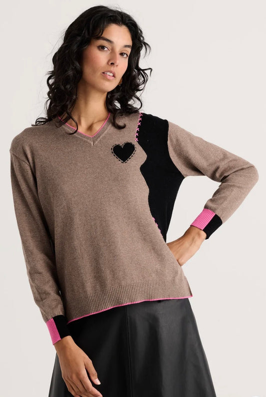 PREORDER NOW, Arriving Thursday…Zaket & Plover Thread With Love sweater in Walnut