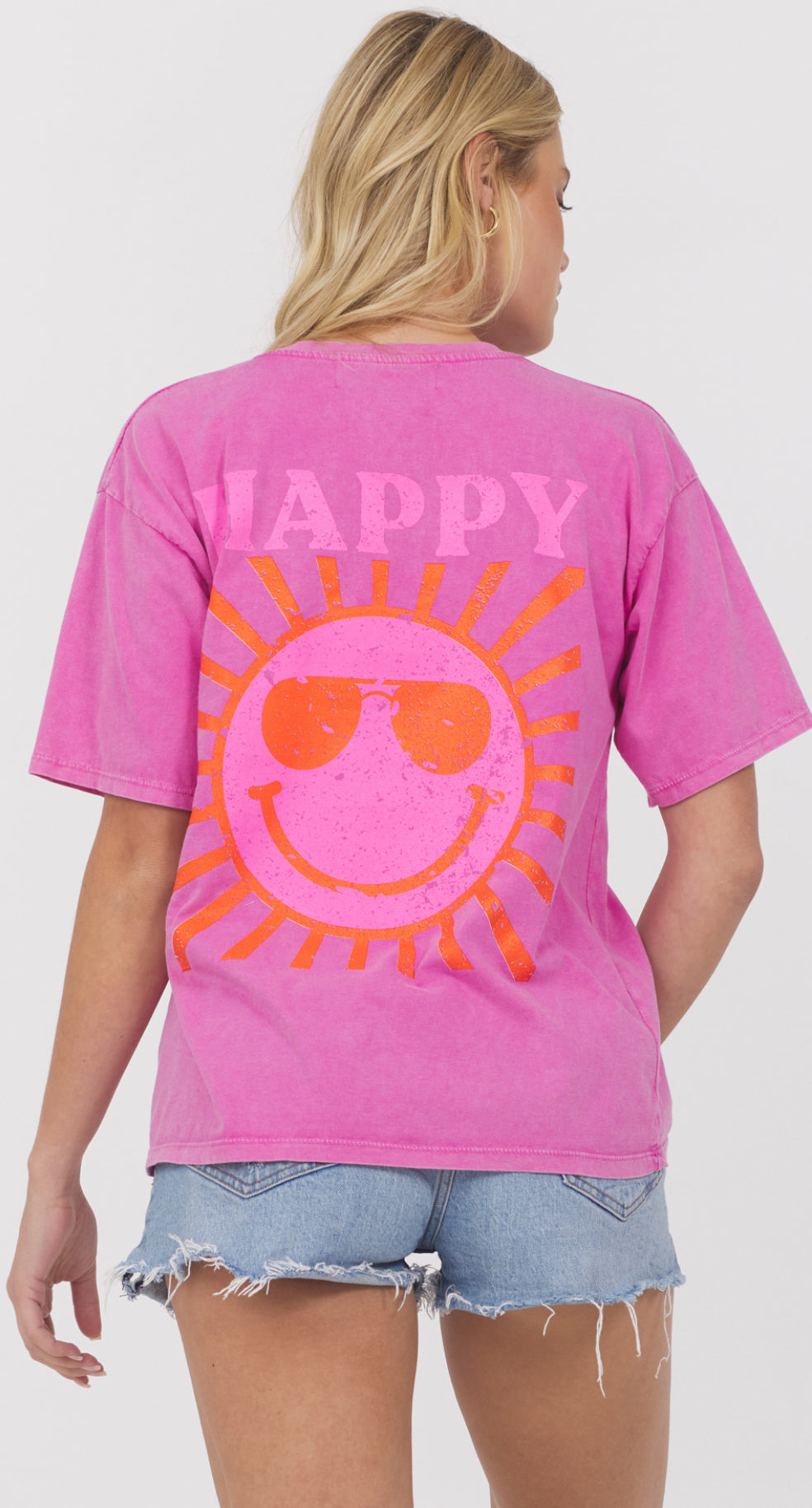 PREORDER NOW, Arriving next week...Vintage Havana pink Happy tee