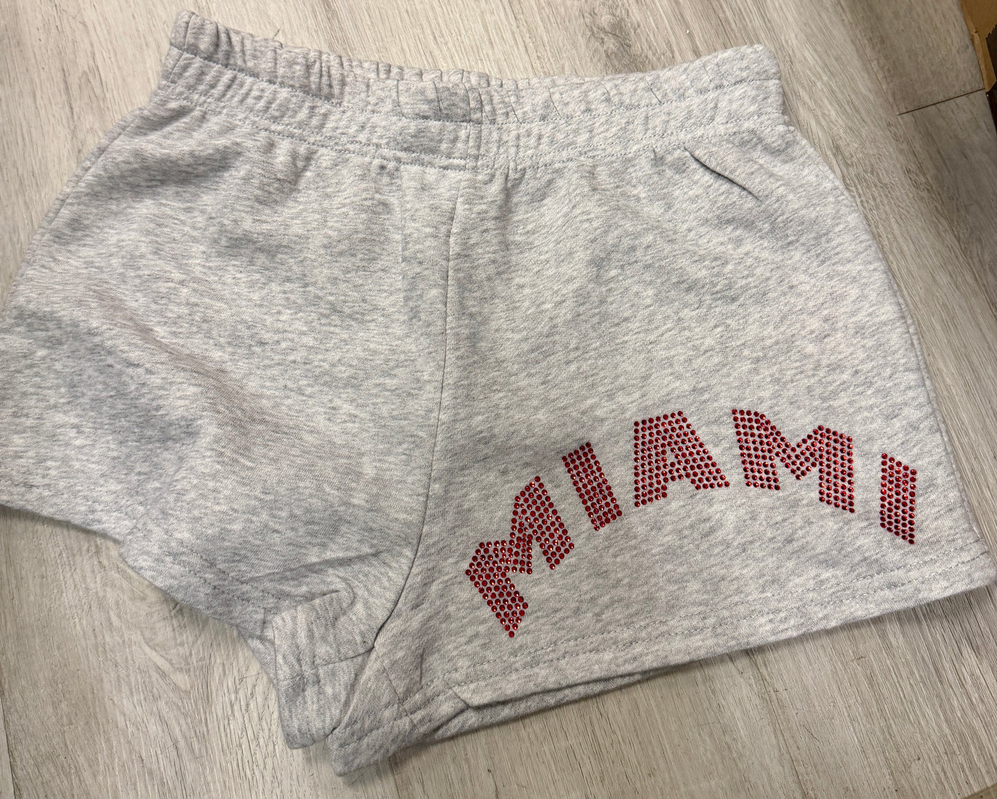 Bling title sweatshorts, see pic 2 for available schools