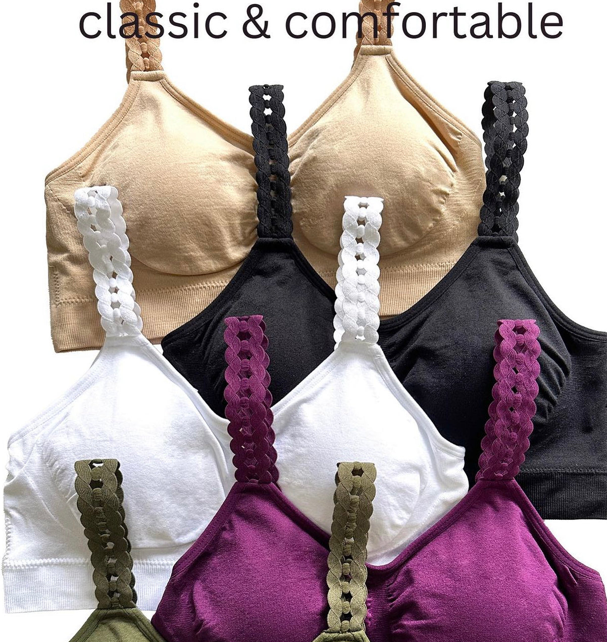 LOTS of options...Strap it bras with attached straps, TOP SELLER (plus size, plunge & interchangeable options are sold separately, click Strap Its tab on website for more options)