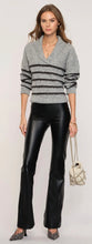 Load image into Gallery viewer, Heartloom black soft vegan leather Farris pull on pants
