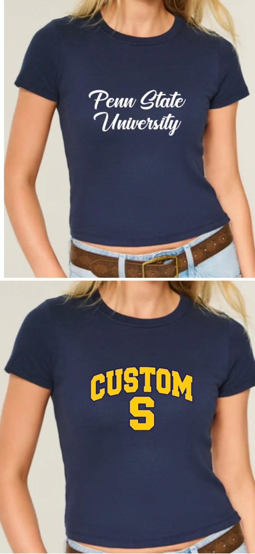 Custom baby tees (ALL schools are available to order) see pics for more schools!