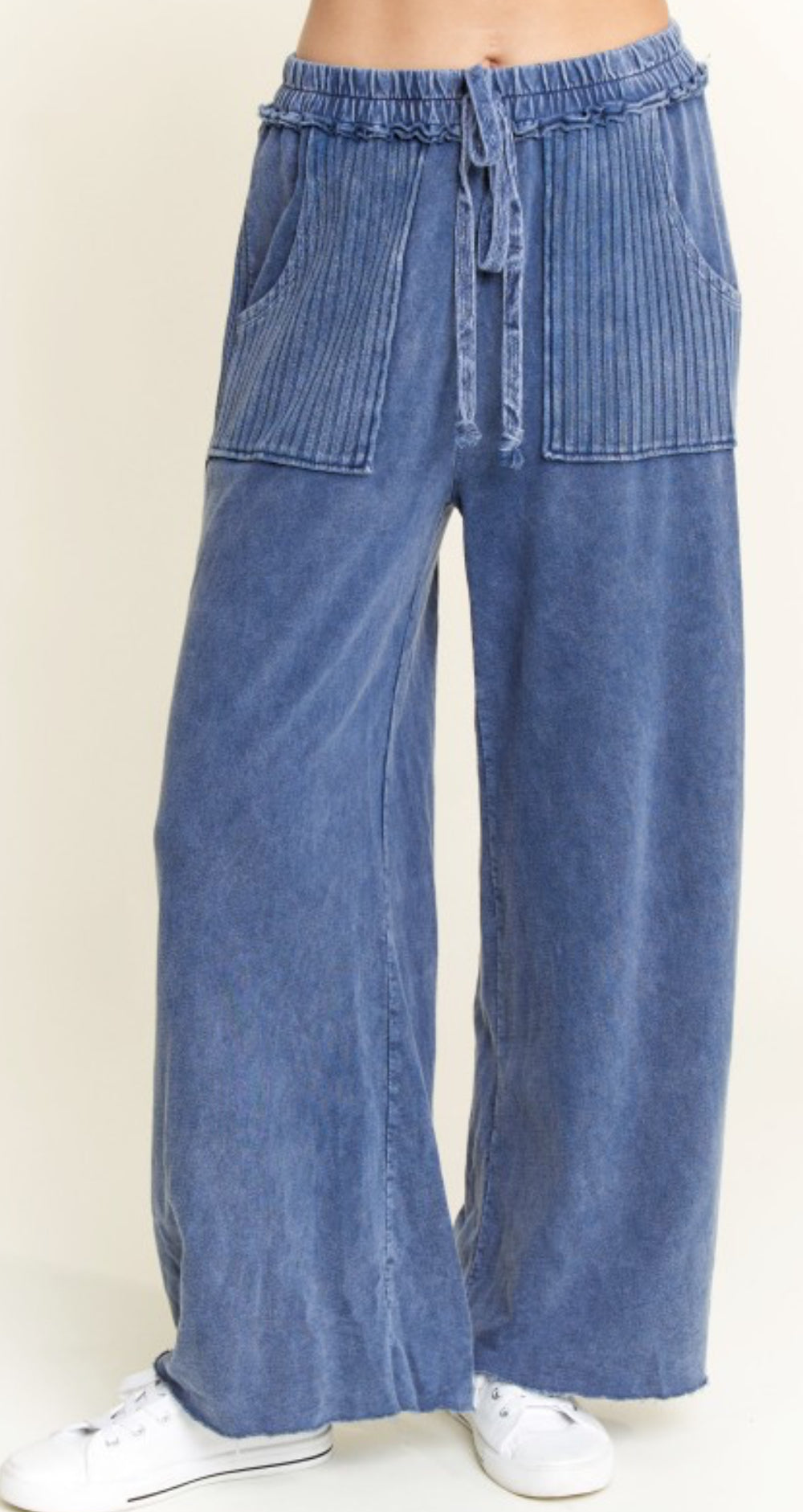 Navy loose fit pants (matches most of our navy tops)