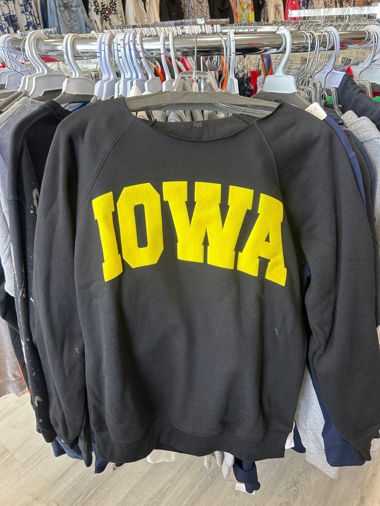 BEST SELLER! Custom puff print sweatshirt and loose sweats (sold separately and choose regular or cut neck sweatshirt and can order for ANY school)