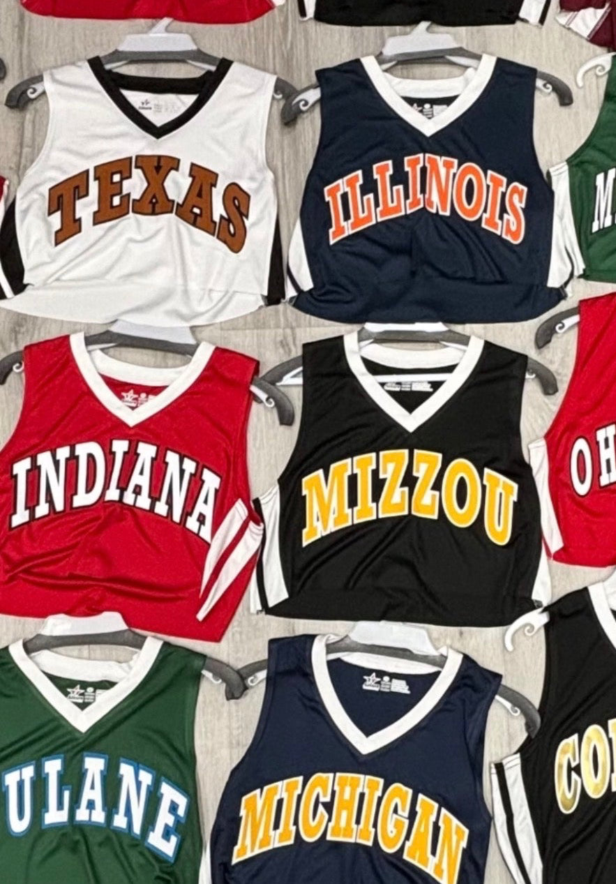 IN STOCK & Custom Balling jersey (can order for ANY school or camp and can choose length) SEE PICS for more options
