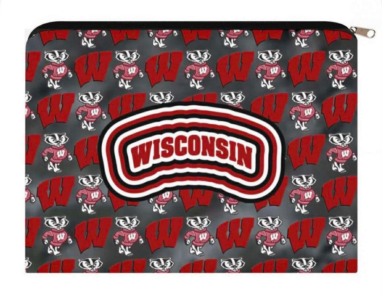 IN STOCK NOW! College zip canvas pouches, GREAT FOR GIFTS!