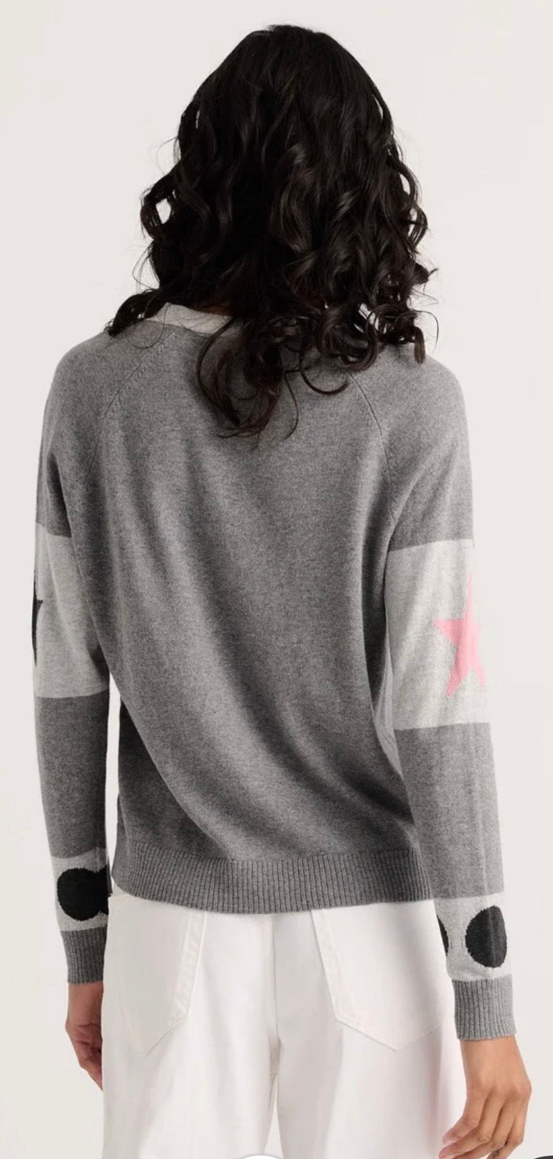 PREORDER NOW, Arriving Thursday…Zaket & Plover stars and spots cardigan in Marl