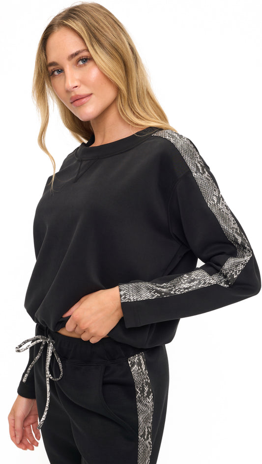 Black scuba set with snake detail (sold separately)