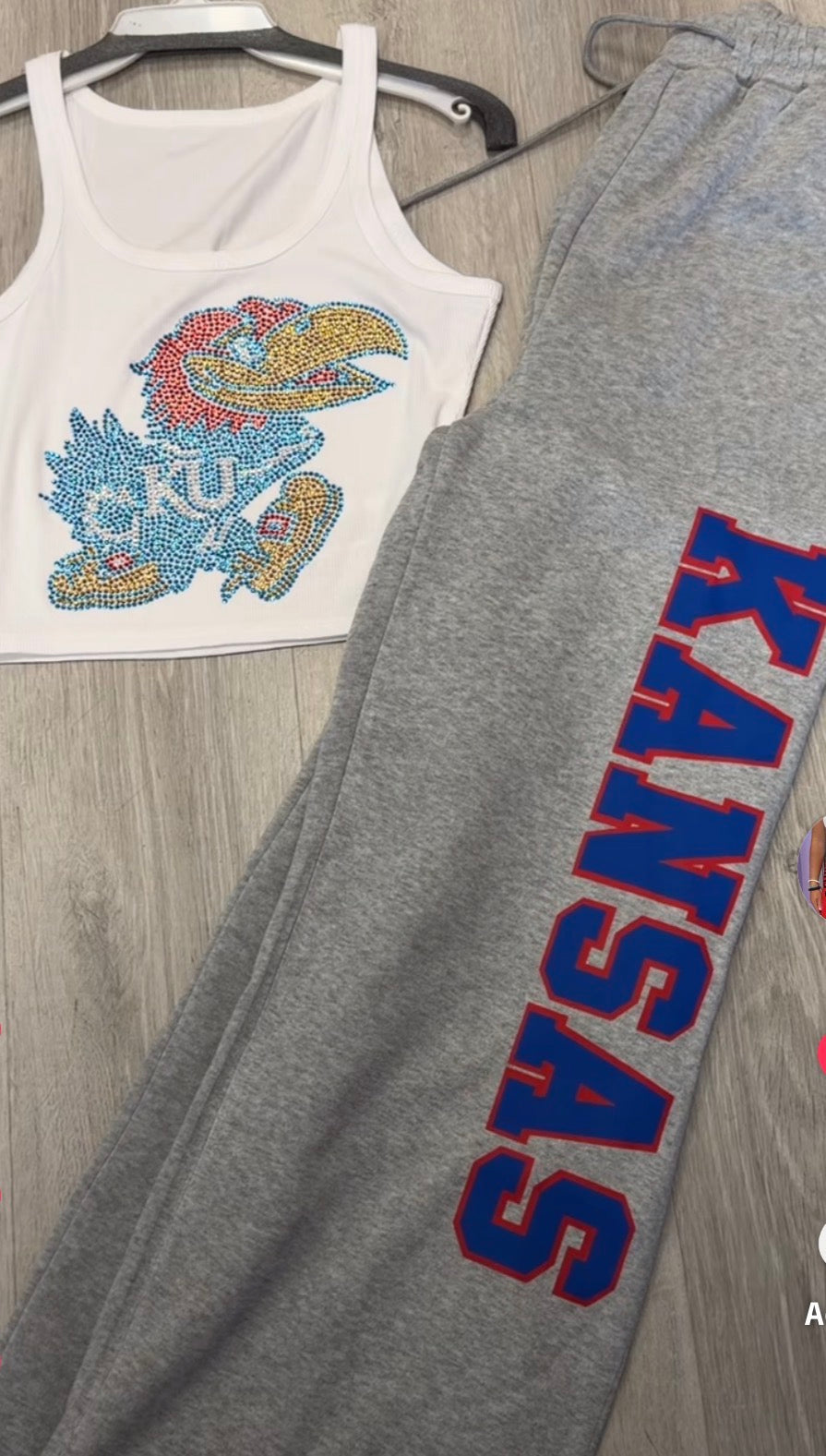 IN STOCK & custom order: wide leg sweatpants (ALL schools available to order)