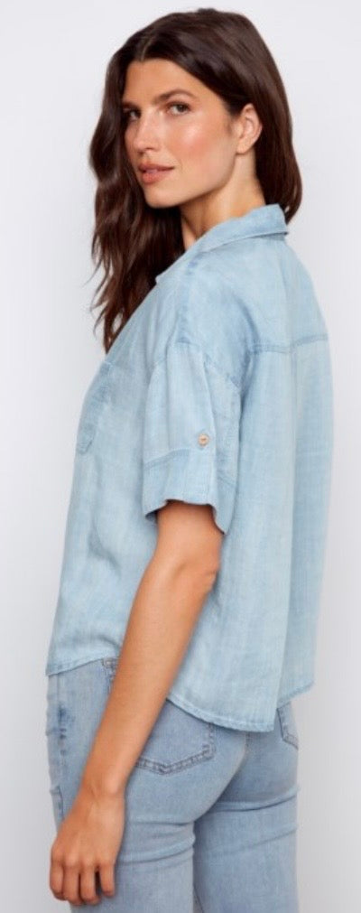 Charlie B soft tencel blouse