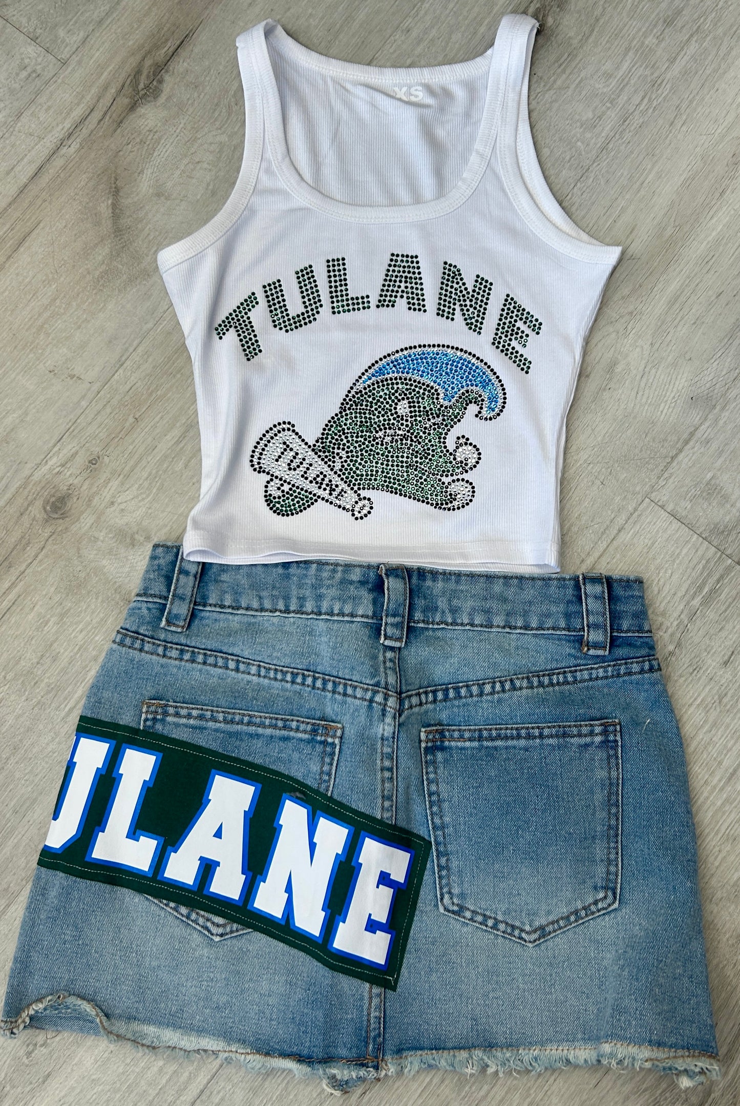 HOT ITEM!!! IN STOCK & Custom college bling tanks and crop tees, BEST GRAD GIFT! MOST SCHOOLS ARE AVAILABLE TO ORDER, SEE PIC 2 FOR OTHER OPTIONS & see pics for some schools made up & CLICK COLLEGE TAB TO SEE MORE COLLEGE ITEMS!!!