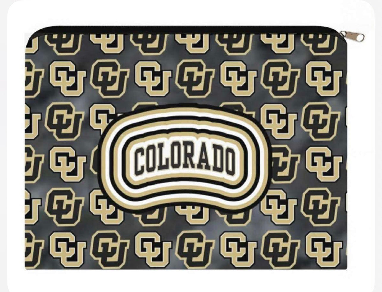 IN STOCK NOW! College zip canvas pouches, GREAT FOR GIFTS!